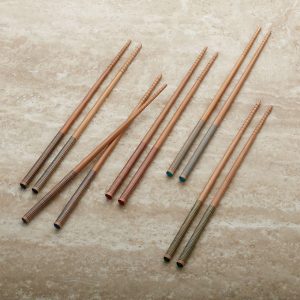 Wodagri striped bamboo chopsticks set 1