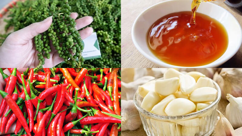 materials to make green pepper in fish sauce