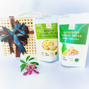 Wodagri Freeze Dried Fruit Durian Jackfruit label gift